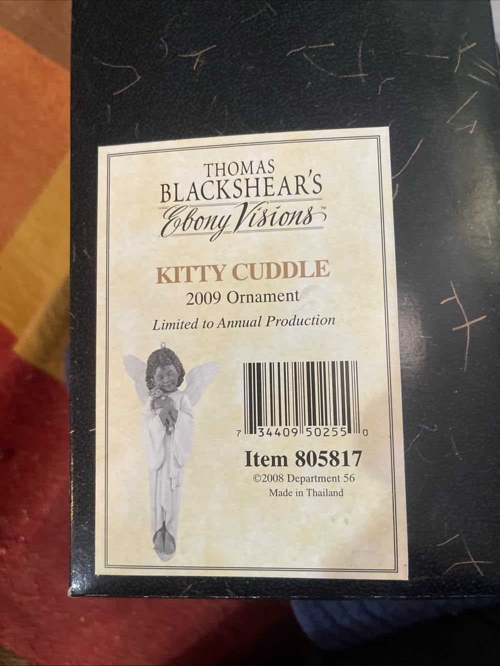 "Kitty Cuddle" 2009 Ornament - White
